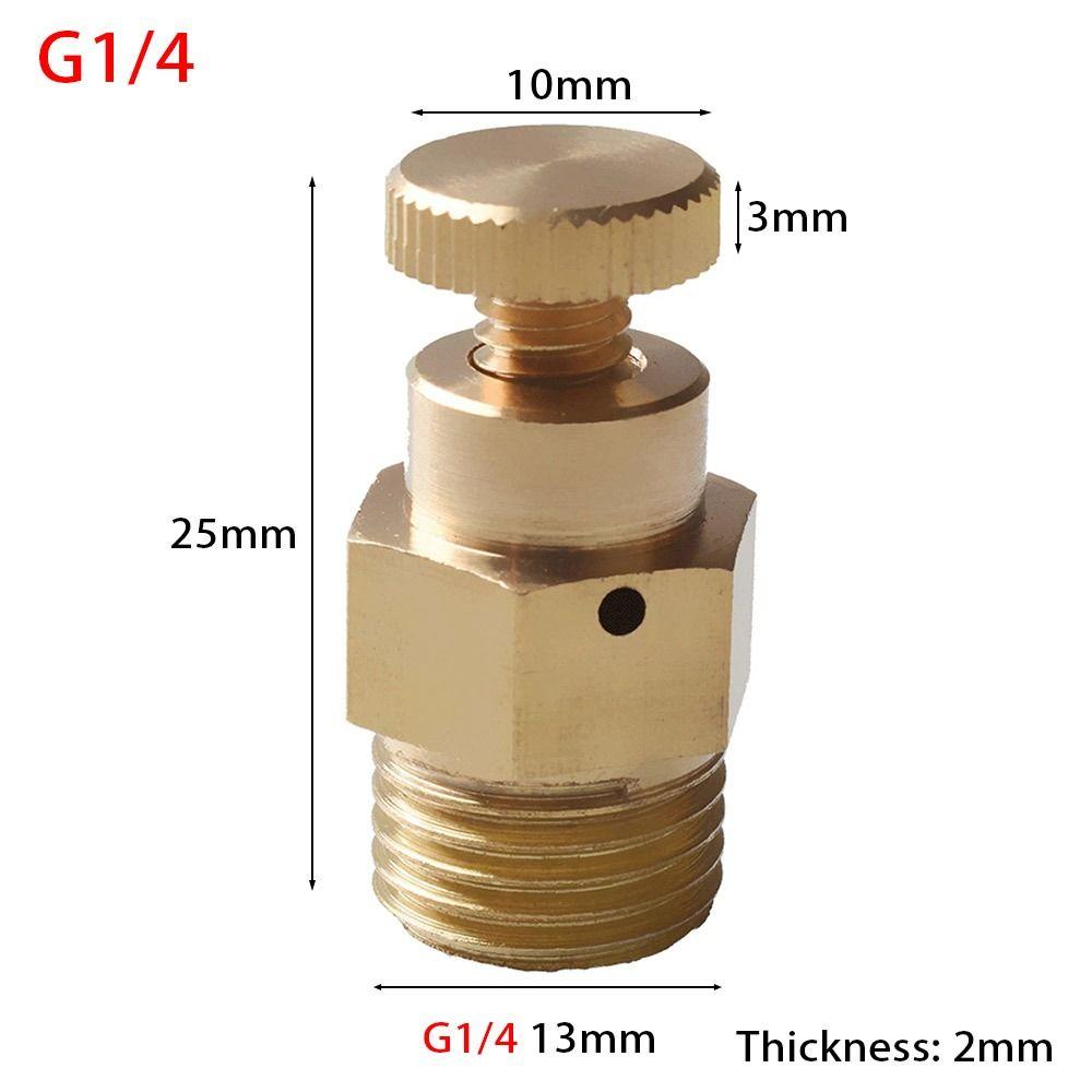 1Pcs 1/8" 1/4" 3/8" 1/2" BSP Manual Exhaust Valve PN 1.6 Mpa Vent Valve New Air Release Valve