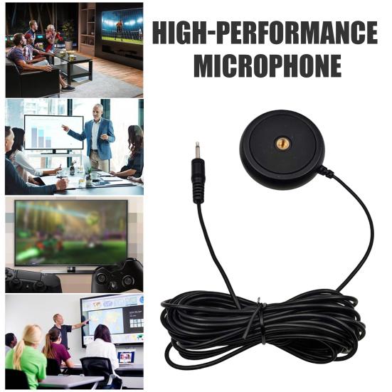 Микрофон для ноутбука, всенаправленная диаграмма направленности, универсальный проводной настольный микрофон Plug-and-Play с высокопроизводительным чипом
