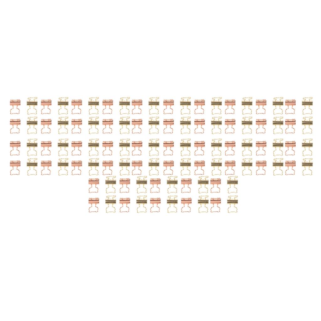 100 шт. зажимов в форме кошки, золотые, железные, полые, мини-забавные зажимы для документов 