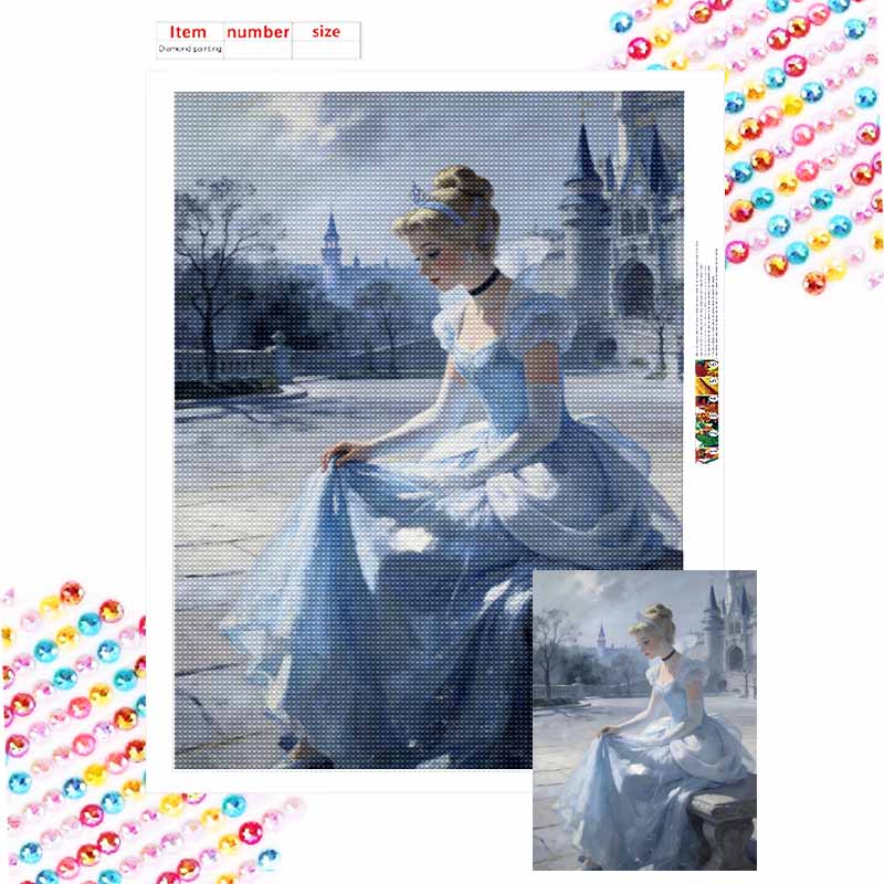Disney Золушка Алмазная Живопись Мозаика Арт Картина Набор Ручная Работа DIY Подарок Декор Дома