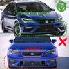 3Pcs Car Front Bumper Lip Spoiler Splitter Diffuser For Seat Leon MK3 S/S S/C S/T Cupra 2017-2020 LCI ABS Black Bodykits Tuning