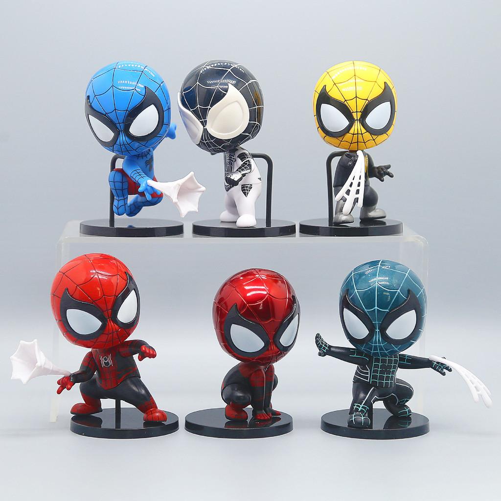 Потрясающая коллекция металлических фигурок Человека-паука, набор из шести штук, идеальный подарок для мужчин