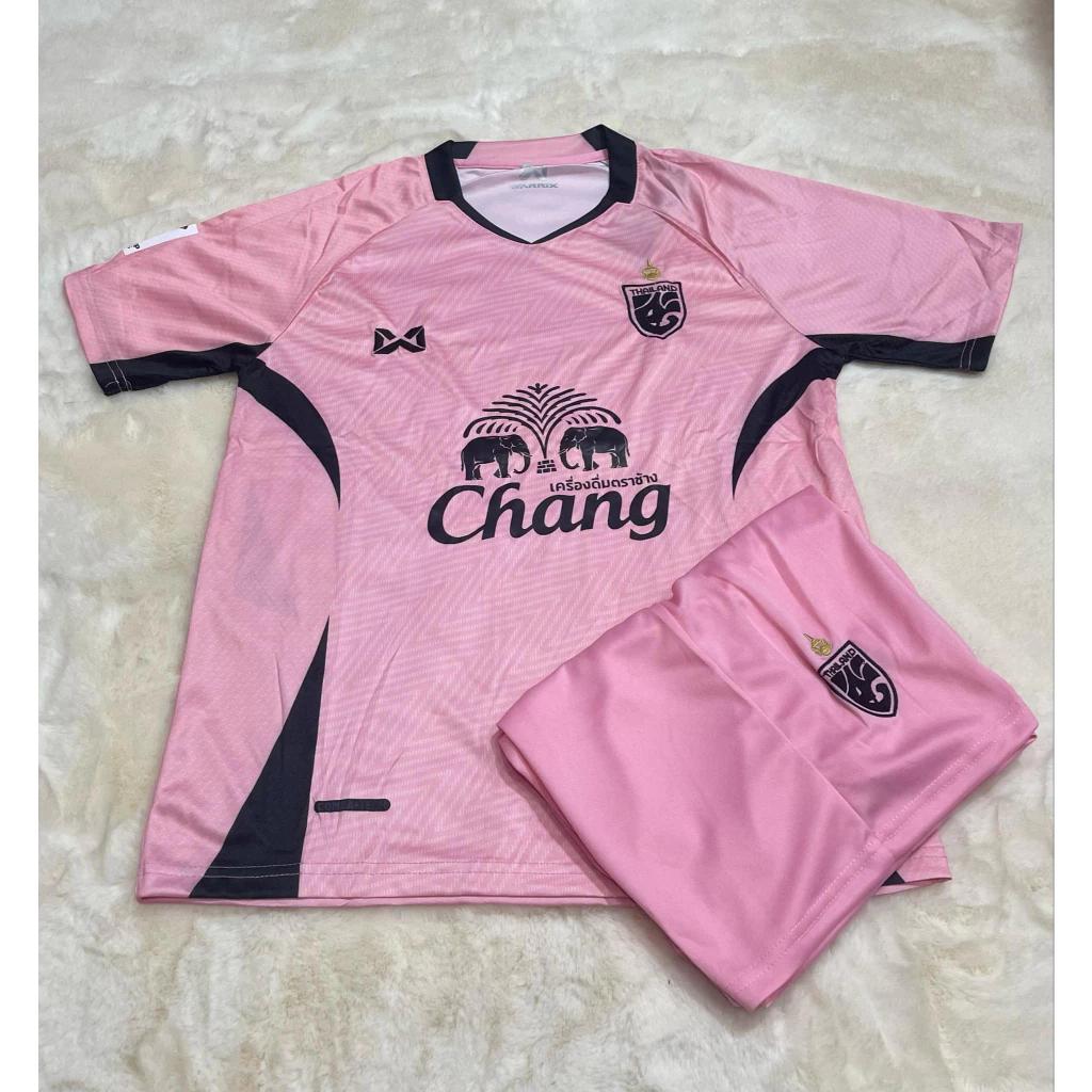Vintage Retro THAILAND Football Soccer JERSEY National CHEER Quick Dry Print Shirt Round Neck Polyester Short Sleeve Uniform Sport Outdoor