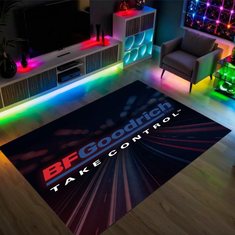 BFGoodrich Design Crystal Velvet Carpet Cozy Non?Slip Printed Rug For Bedroom Living Room Entrance