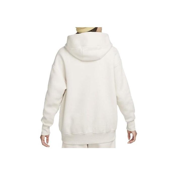 Nike Женский флисовый пуловер большого размера с капюшоном цвета «Феникс», светлый оревуд, коричневый/парус, женская уличная одежда DQ5860-104