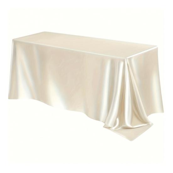 Satin Tablecloth Solid Color Glossy Tablecloth Wedding Table Cover Cloth for Home Restaurant Birthday Party Bridal Shower Dining Table