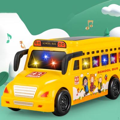 Игрушечный школьный автобус со светом и звуком, развитие мелкой моторики, взаимодействие родитель-ребенок, модель автомобиля
