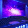 UV Fluorescent Tapestry Starry Sky Print Wall Hanging Art Home Decor