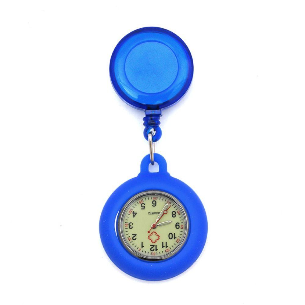 Silicone Pocket Watch Clip-on Doctor Hanging Luminous Fob Watch Nurse