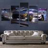 No Framed Canvas 5 Pcs Game Rocket League Neon Car Wall Art Posters Picture Paintings Home Decor for Living Room Decoration