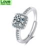 Модное платиновое циркониевое бриллиантовое кольцо Live Niche Design Boutique Temperament Jewelry Diamond Pav éRings для женщин