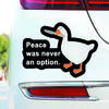 DS28 # 15x11cm Peace Was Never An Option Sticker Outdoor Rated Vinyl Sticker Decal For Car, Windows, Bumpers, Laptops Or Crafts 5