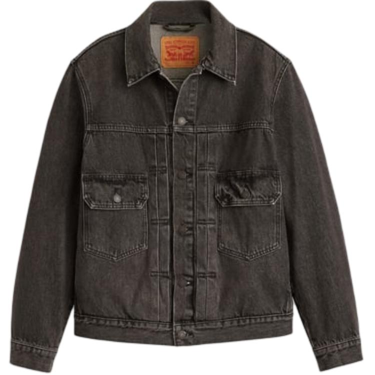 Levi's Джинсовая куртка-тракер Тип II Черная Мужская A7632-0002