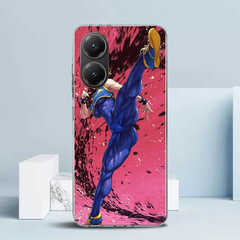 ChunLi S-Street F-FighterS Мягкий чехол для Xiaomi Poco F7 Ultra X7 X6 X5 Pro M7 Чехол для телефона Redmi 15 15C 13 13C 12 12C 10 10C Prin