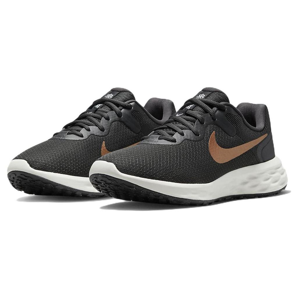 Nike Revolution 6 Next Nature Dark Smoke Grey Metallic Copper Женские кроссовки Summit-White Black DC3729-009
