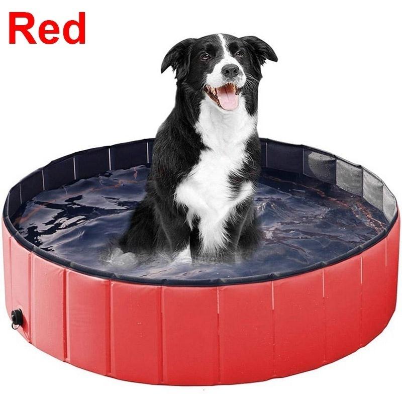 No Inflatable Foldable Pet Pool Easy Clean Puppy Outdoor Play Tub