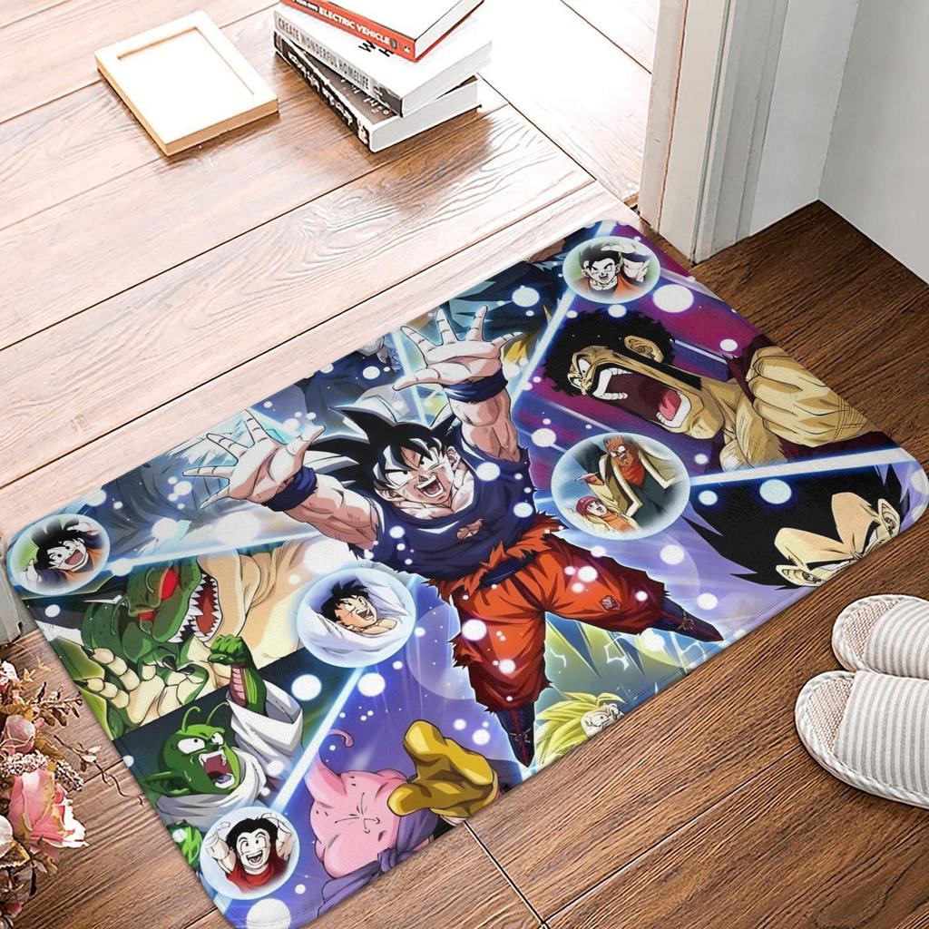Goku Anime Dragon Ball Doormat Mat Anti-Slip Kitchen Bathroom Toilet Rug Carpet 40*60cm