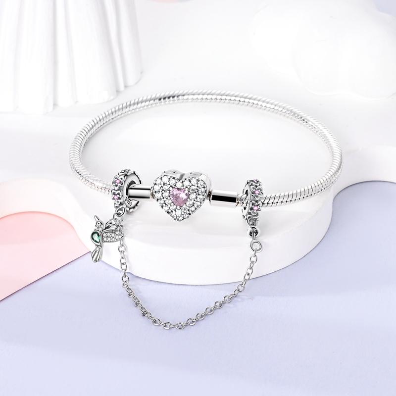 Copper Charms Birds Hummingbird Beads Fit Original Bracelet Pendants Diy Jewelry Gift For Women