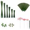 100Pcs Green Flower Stem Iron Wire DIY Handmade Manual Accessory Material Rose Stem Crafts Artificial Flower Stem