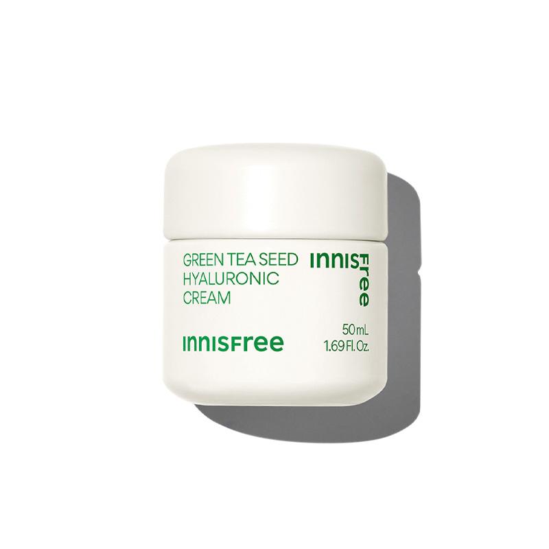 Innisfree Green Tea Seed Hyaluronic Cream 50ml, Safe for Acne-prone Skin & Sensitive Skin (3 Options)