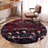 Bring Me the Horizon Pattern Round Rug, Indoor/Outdoor Mat, for Picnic, Gameroom, Bedroom, Office, Living Room, Home Decor Carpet, Birthday Gift
