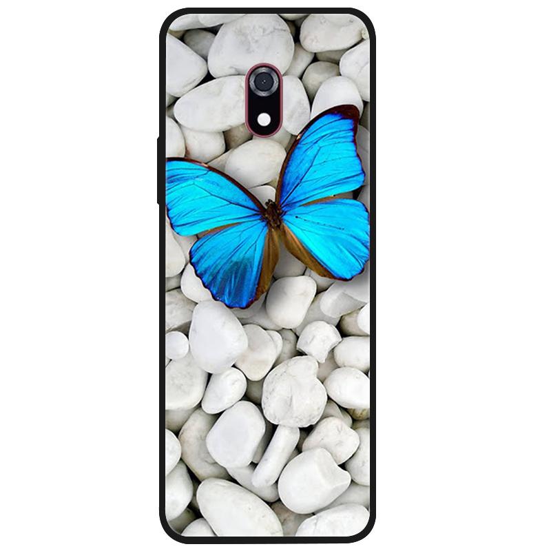 For Xiaomi mi Qin F22 Pro Case Soft Black Silicone Bumper Butterfly Painted Phone Cover for Qin F22 Pro Cases QinF22 Pro Fundas