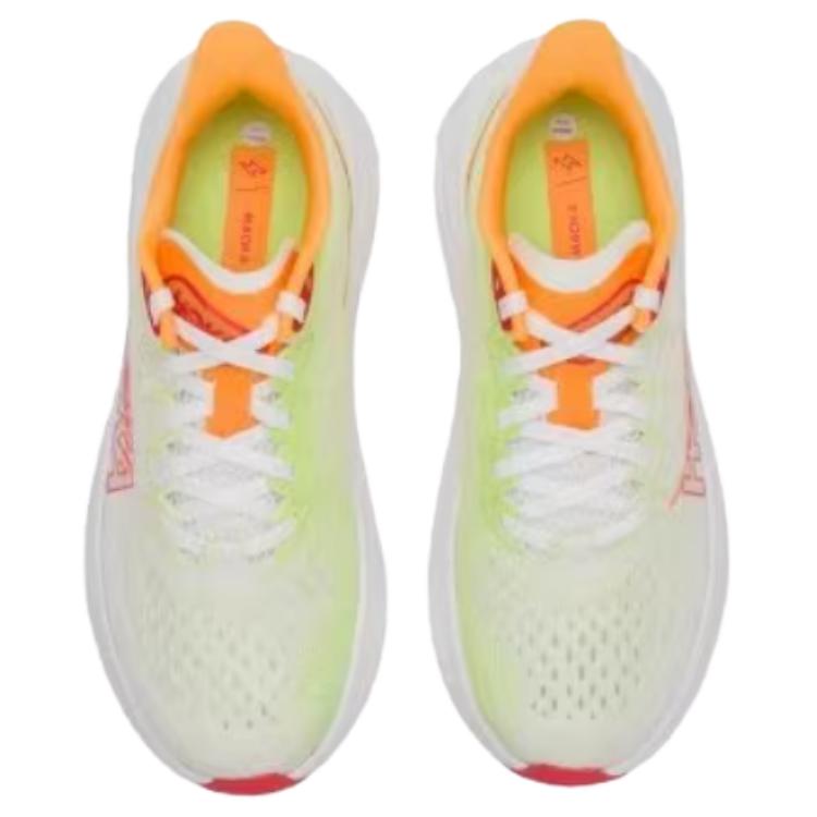 HOKA One One Mach 6 Y2K Ретро Удобные Легкие Прочные Низкие Кроссовки для Бега на Короткие Дистанции Женские кроссовки Белый Зеленый 1147810-WTLT