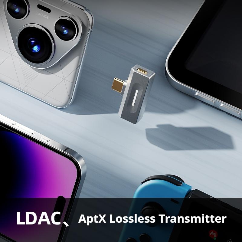 FiiO Air Link(Type-C) Bluetooth 6.0 Transmitter for Mobile/Game Player to Wireless Headphones QCC5181 Chip LDAC/AptX Adaptive