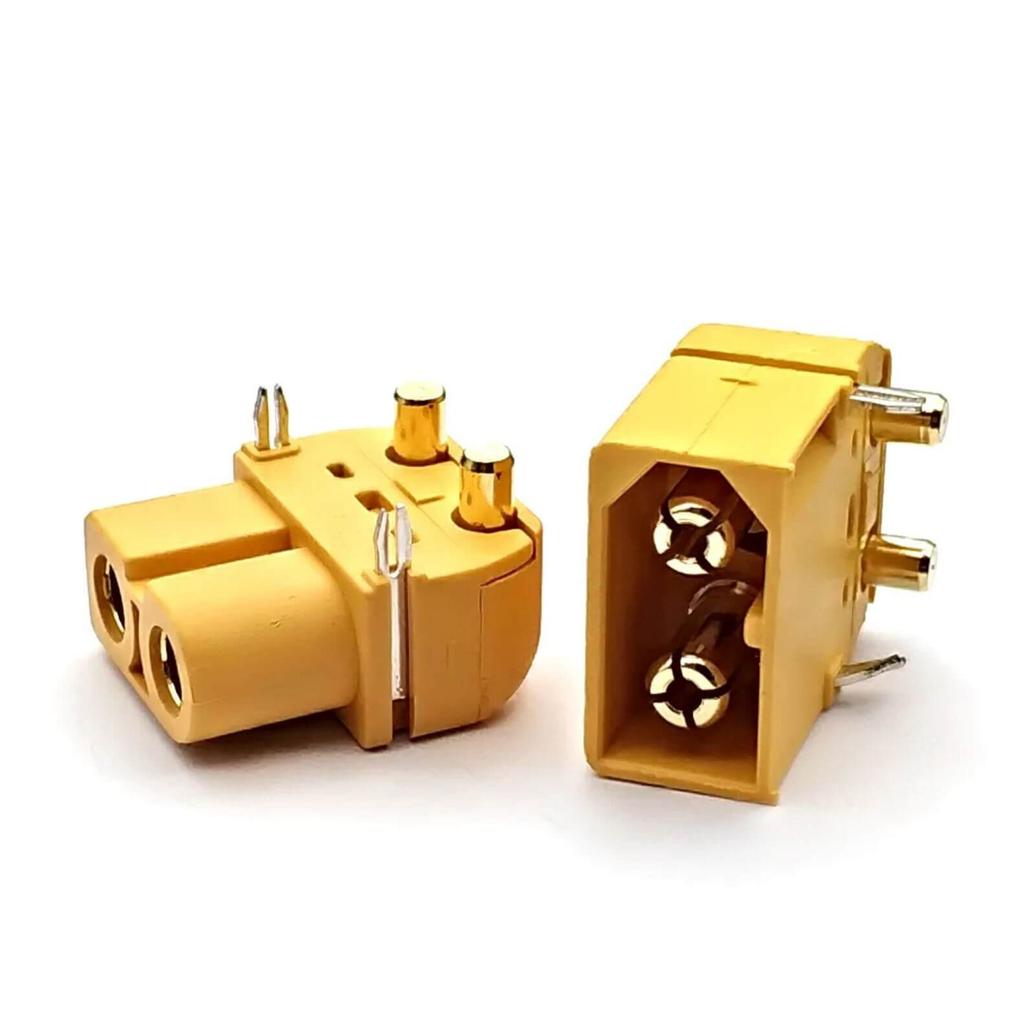 Amass Xt60Pw Pair Of Angled Female + Male Connectors