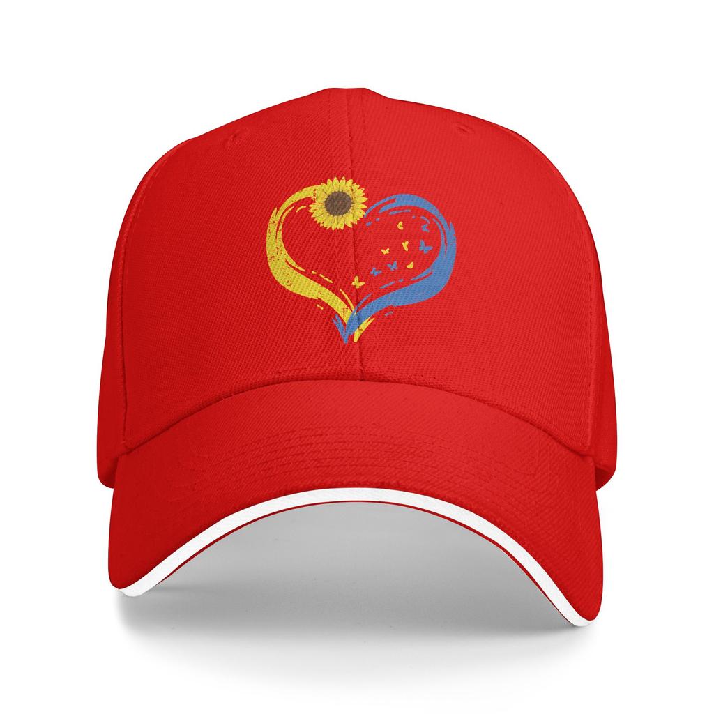 Unisex Ukraine Heart Sunflower Butterfly Ukrainian Outdoor Hat Trucker Cap New Baseball Cap Sports Hats