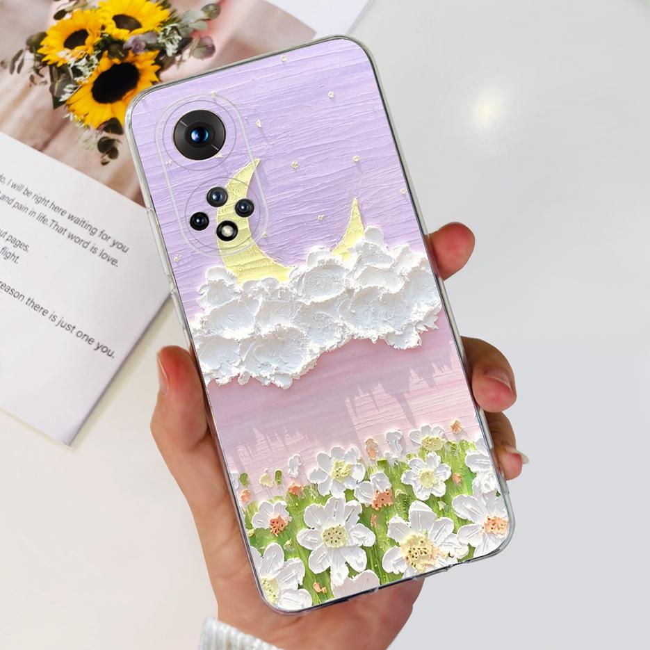 Чехол для Huawei Honor 50 NTH-AN00 Новый модный окрашенный чехол Мягкий силиконовый чехол для телефона Для Honor 50 Lite Honor50 Pro Fundas Бампер