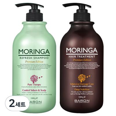 Шампунь Baron Moringa Refresh + Средство для волос, 2 набора