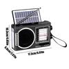 Digital Display MP3 Player Solar Radio Plastic Pocket Radio Player  Camping Gadget