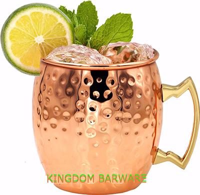 Чеканный Нержавеющая сталь с медным покрытием Кружка для Moscow Mule Кружка-барабан для пива Кофейная кружка Стакан для воды Посуда для напитков