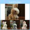 Adorable Plush Bunny Keychain Stuffed Animal Rabbit Bag Charm Cute Birthday Gift