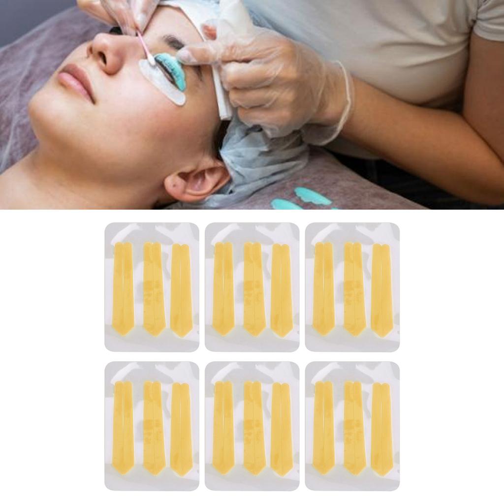 6 Packs Lash Lift Ribbon Kit Soft Flexible Perming Reusable Eyelash Curling Silicone Strip