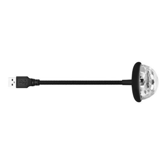 Мини-USB диско-светильник для телефона, ноутбука, голосовое управление и музыкальный ритм, автомобильный атмосферный свет, красочный светодиодный сценический свет для бара