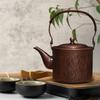 Copper Teapot Coffee Pot Handmade with Handle Tea Ceremony Maker Teawear Kung Fu for