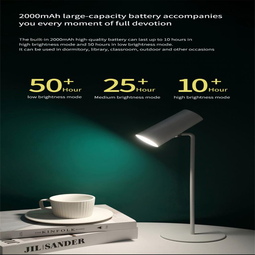 LED Cordless Desk Lamp USB Charging Dimmable Touch Control Table Lamps With Sunset Light For Bedroom Home Office