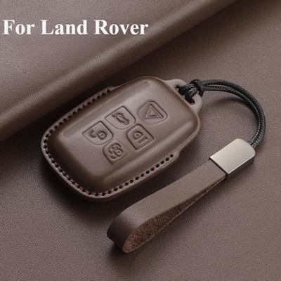 Кожаный чехол-обложка для брелока автомобильного ключа Land Rover Range Rover Sport Evoque Freelander Velar Discovery 4 Бесключевой корпус брелока