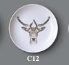 Creative Wall Ceramic Hanging Plate Wall Decorative Dish Home Decor Crafts Hanging Background Wall Combination Ornaments