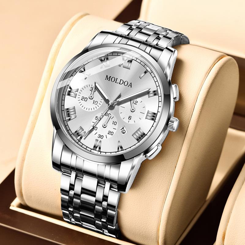 Men's Waterproof Quartz Watch Male Business Wristwatch Calendar Luminous Function Perfect For Daily Wear Outdoor Activities