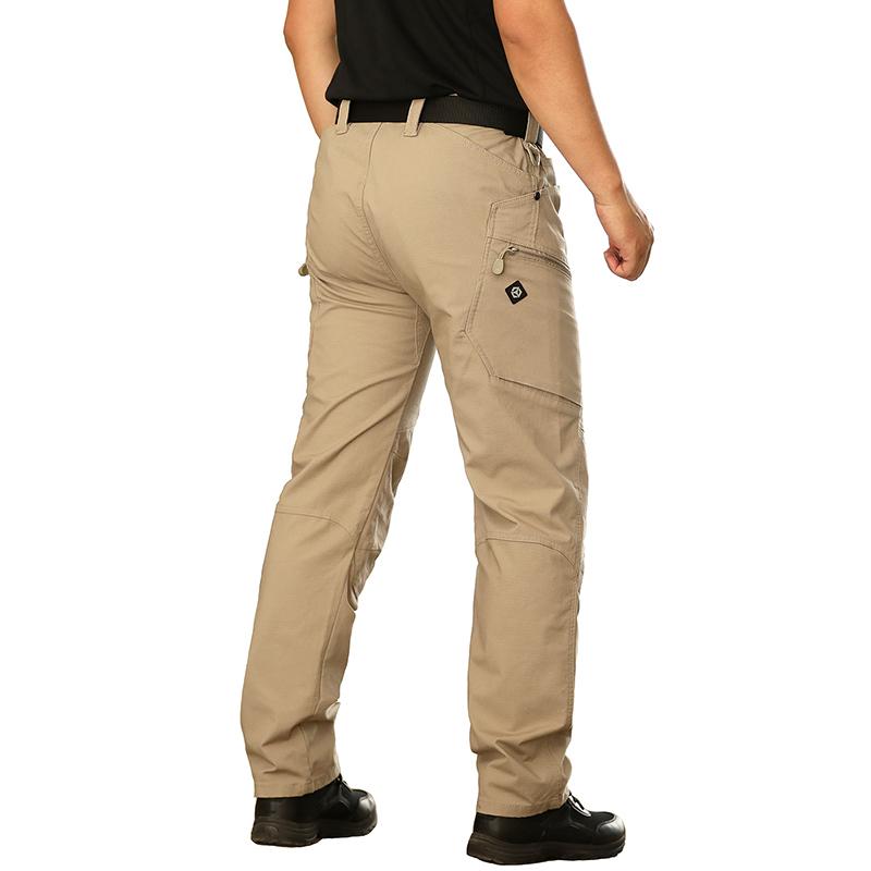 Мужские эластичные тактические брюки-карго, мужские водонепроницаемые рабочие брюки из рипстопа в стиле милитари, хлопковые армейские брюки с несколькими карманами для походов на открытом воздухе, большие и высокие размеры США