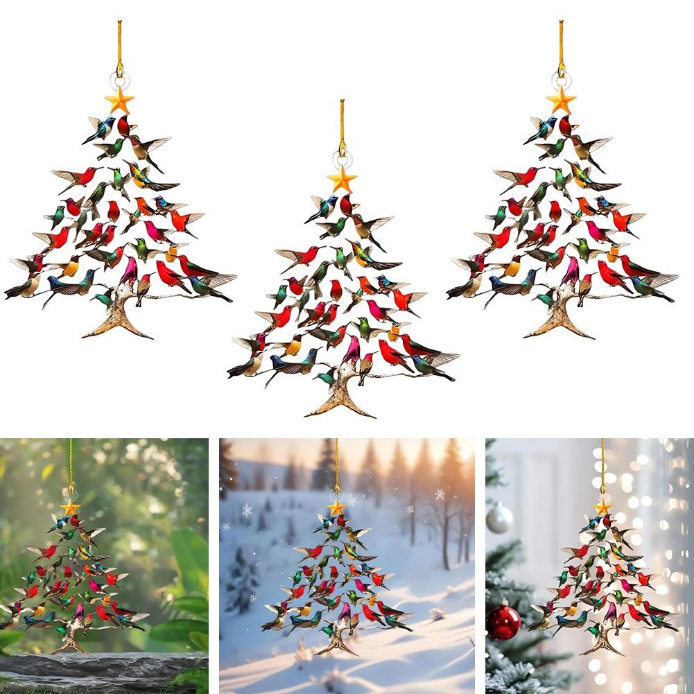 Рождественское украшение Колибри Орнамент Долговечный Акрил