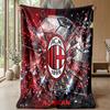 AC Milan Theme blanket Soft Flannel Blanket Plush Throw Blanket Cozy Sofa Bed Blanket for Home Decor