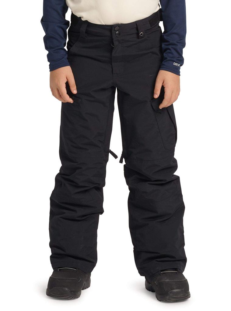 Burton Exile Cargo Snowboard True Black Kids' Pant, Boys' Pants, 2021-22 Model, Medium,