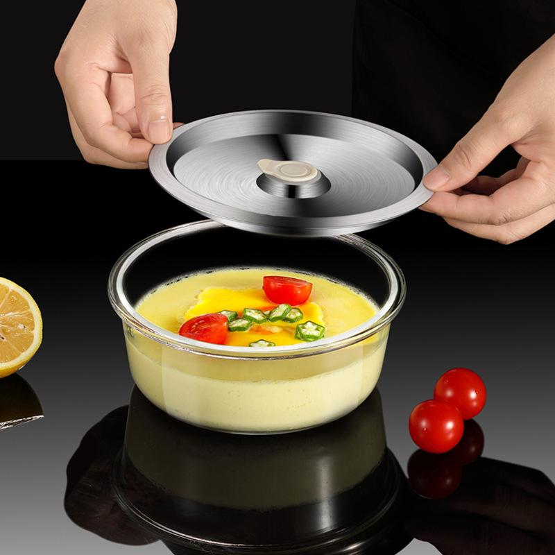 Паровая яичная миска с крышкой, бытовая детская миска, стеклянная миска, специально разработанная для микроволновых печей, термостойкая
