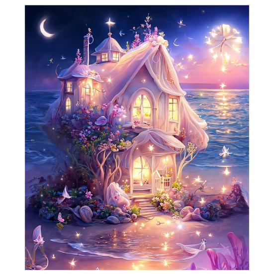 5D пейзаж Алмазный узор Artest Stream повышает креативность, уменьшает стресс, мозаика, алмазная вышивка, украшение для дома, сделай сам, подарок