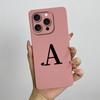 Чехол для iPhone 14 Pro Max Чехол для телефона iPhone 14 Plus Чехол-обложка для iPhone 14 Pro Милые квадратные наклейки с инициалами пары Матовое покрытие