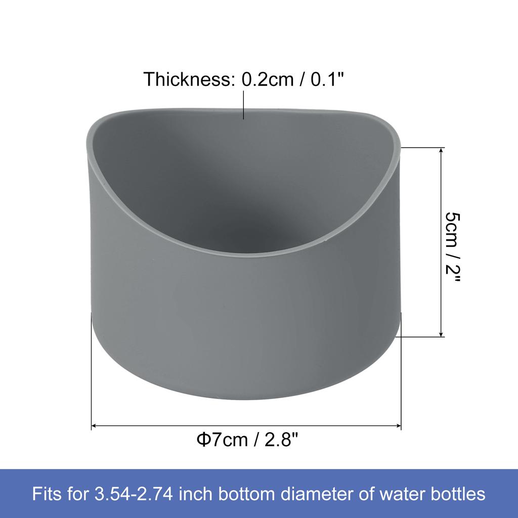 2pcs Protective Silicone Boot Sleeve for 12-24 oz Water Bottle Bottom Silicone Anti-Slip Sleeve Cover Irregular Shape Cup